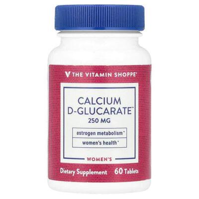 The Vitamin Shoppe,女性 D-葡萄糖酸钙™，250 毫克，60 片