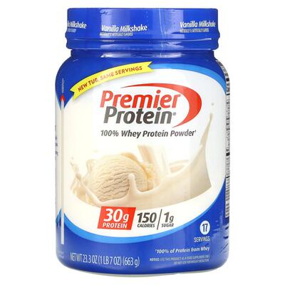 Premier Protein,全乳清蛋白质粉，香草奶昔味