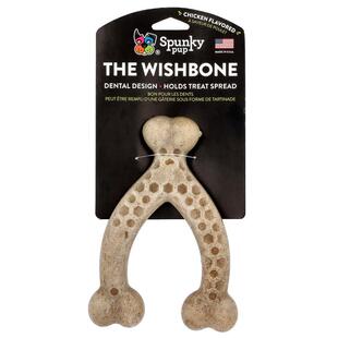 Spunky Pup,The Wishbone, Chew Toy, Large, Chicken, 1 Toy
