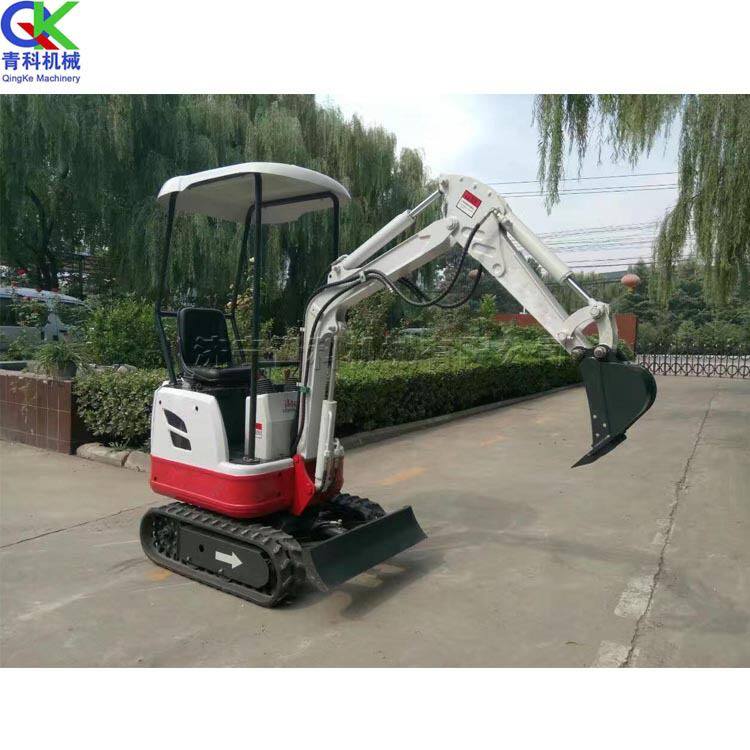 带棚履带式微型挖掘机 迷你型工程挖土设备 全自动液压旋挖钻机