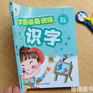 3-6岁幼儿学前必备训练识字书认字儿歌顺口溜成语知识训练大全幼小衔接 识字书 彩图注音版大图大字