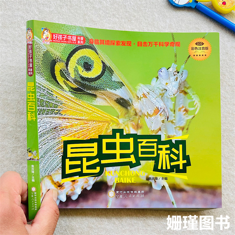 昆虫百科（彩色注音版）3-12岁儿童昆虫奥秘科普故事绘本课外阅读书大自然的奥秘 好孩子书屋科普系列