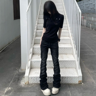 辣妹风美式cleanfit水洗