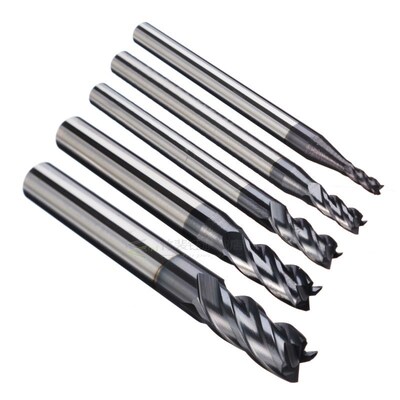 BEYOND Free Shipping Endmill Cutting HRC50 4 Flute 3mm 5mm 6
