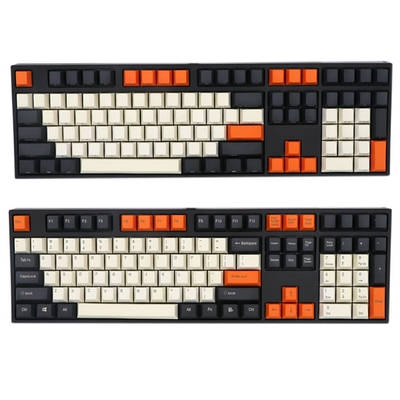 108Keys Full Set Customized PBT Dye Subbed Keycap Big Carbon