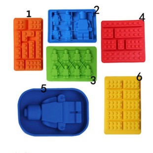 1 Piece Silicone Lego Building Blocks Robot 3D DIY Mold Choc