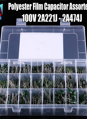 700PCS/lot 24Value Capacitor kit 100V 2A221J to 2A474J Polye