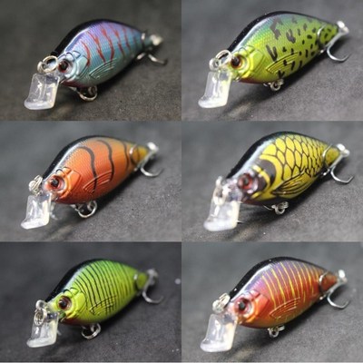 6.4cm 7g Crankbait Hard Bait Carp Fly Fishing Fresh Water Se