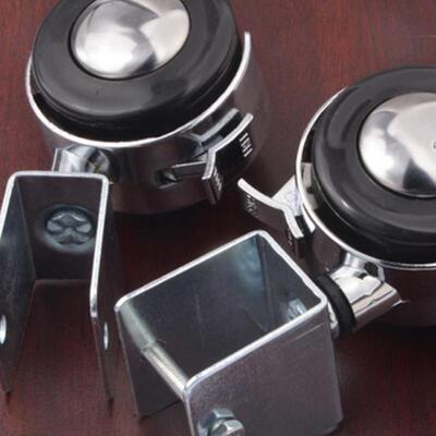 4Pcs 2 Inch Crib Casters Cabinet Clamp with Brake Wheels Nyl