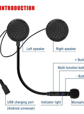 Maxto M1 Motorcycle Bluetooth Intercom Headset Wireless Helm