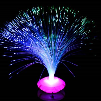 Color Romantic Changing LED Fiber Optic Nightlight Lamp sma