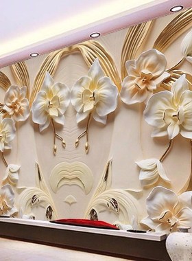 beibehang Custom Wallpaper 3D Butterfly Floral Backdrop 3D