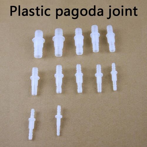 Plastic pagoda joint PP Thread Hex Nut PP Straight Connecto