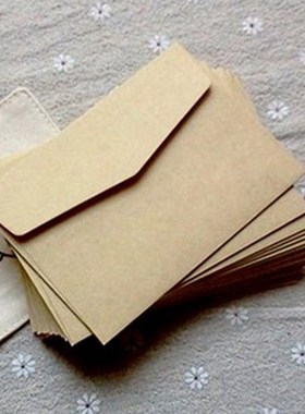 (10 Pieces/lot) 7*10cm Vintage Kraft Paper Envelopes Mini Gr