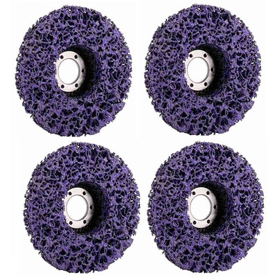 4 Pack 4-1/2 inch(115mm) x 7/8 inch Stripping and Clean Disc