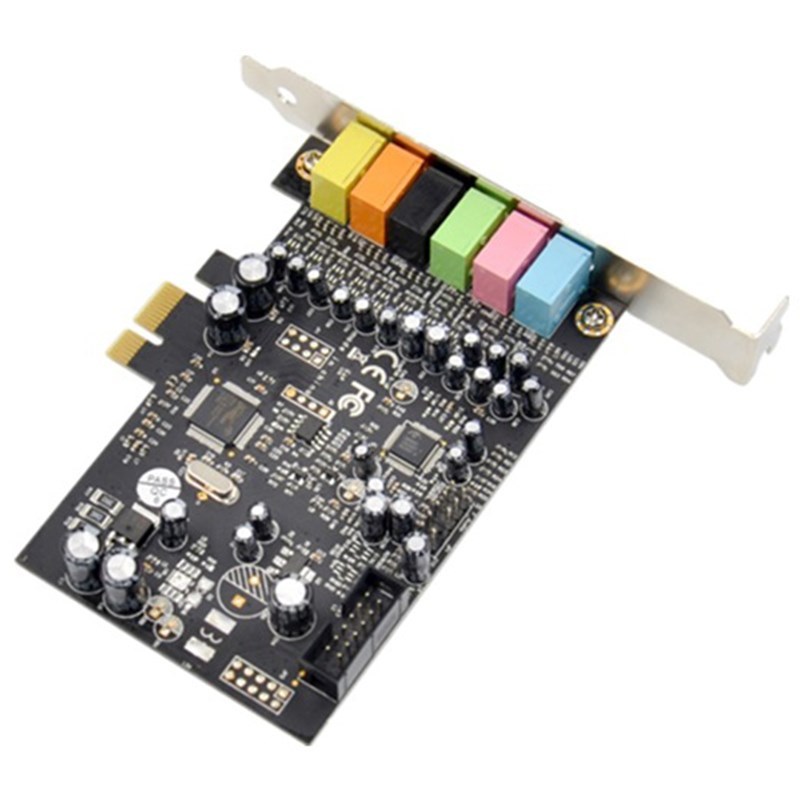 PCIe 7.1CH Sound Card Stereo Surround Sound PCI-E Built-In 7