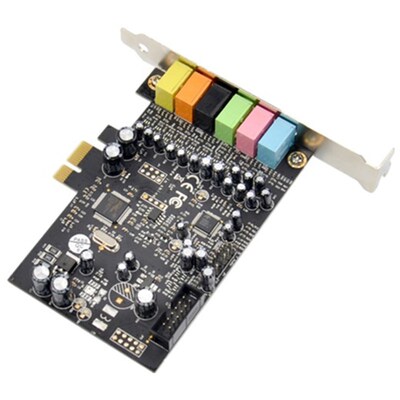 PCIe 7.1CH Sound Card Stereo Surround Sound PCI-E Built-In 7