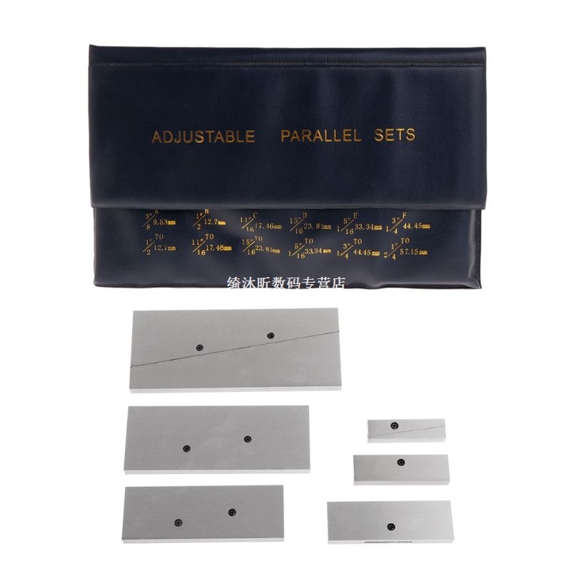 Adjustable Parallel Sets 6Pc 3/8'' - 2-1/4''