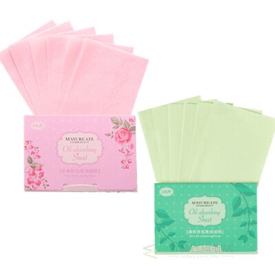 200pcs/2box Face Oily Skin Blotting Paper Green Matcha Matt