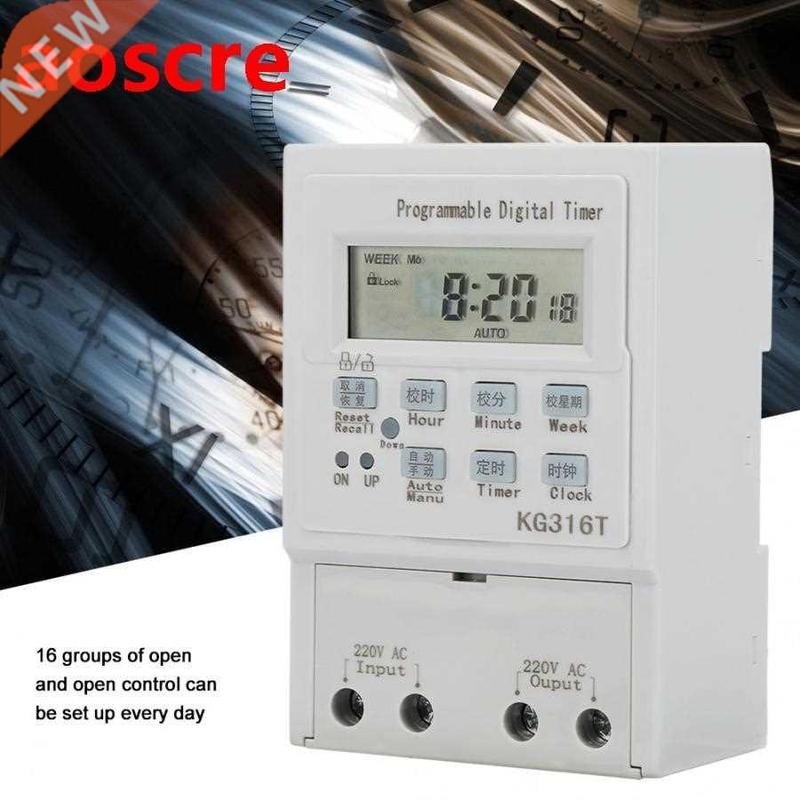 Digital Timer Switch AC 220V 1W 25A Timer Switch Programmabl