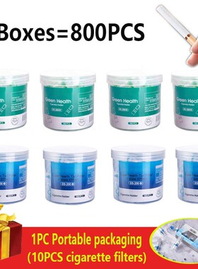 800pcs Set Disposable Smoking Filter Pipe Cigarettes Filter