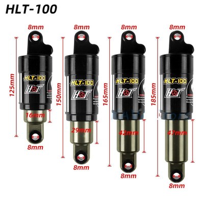 HTL-100 Mountain bicycle Rear Shocks 125/150/165/185mm 850/1