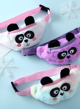 2021 New Panda Fanny Pack Girls Waist Bag Gradient Color Pan