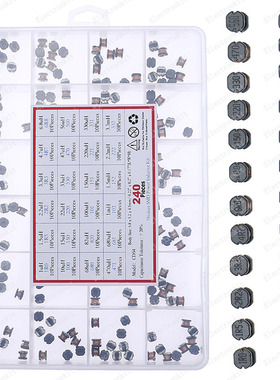 240pcs 24value CD54 SMD Power Inductance Box kit 2.2/3.3/4.7