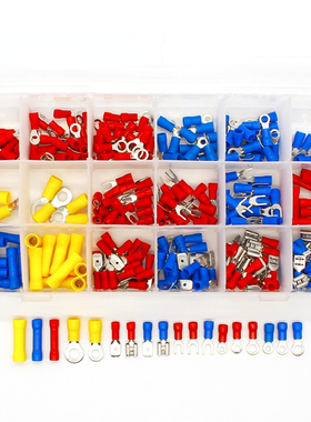 300pcs Electrical Wire Crimp Terminals Kit Insulated Termina