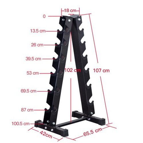 Dumbbell rack can be placed at home 's hexagonal plastic