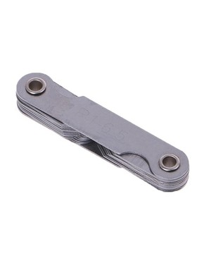 32pcs/set R1-6.5A7C10 Stainless Steel Radius Gauge Fillet Ga