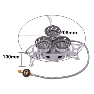 TOP!-11000W High-Power Camping Stove Fierce Fire Windbreak T
