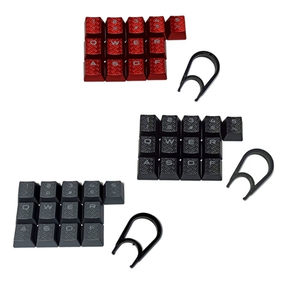 13pcs ABS Backlit Keycap Texture Non-slip Cover for Gaming M