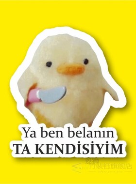 Or Ben Affliction Ta Kendisiyim Laptop and Phone Sticker-Dec