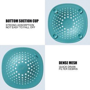 Square Drain Cover Strainer Kitchen Sink Bathroom Accessorie
