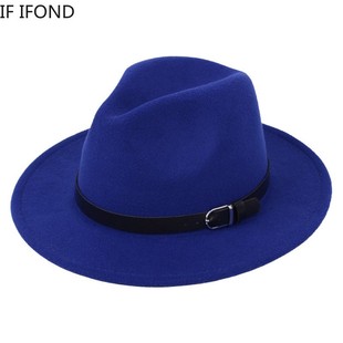 Classic British Fedora Hat  Wo Imitation Woolen Winter Felt