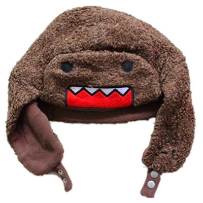 Cartoon Big Mouth DOMO Winter Bomber Hats Ushanka Russian