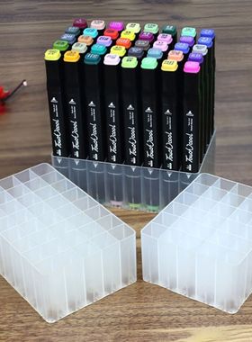 30/40 Slots Marker Pen Storage Holder Brush Pencil Rack Tabl
