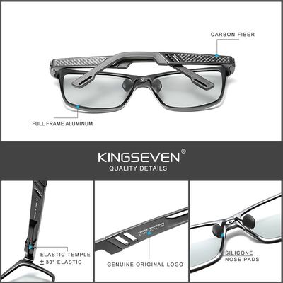 KINGSEVEN Photochromic Sunglasses Men Women Polarized Chame