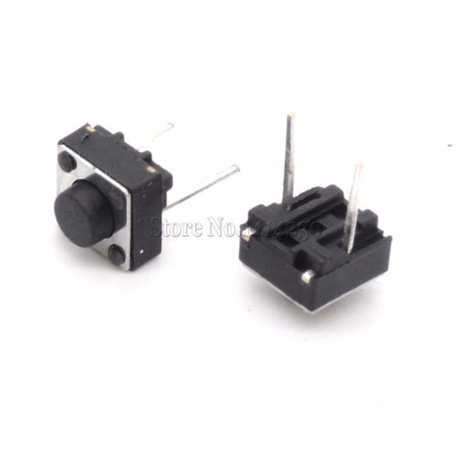 1000Pcs Middle 2 pins 6*6*5 mm Switch Tactile Push Button Sw