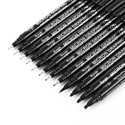 Drawing Pen Fineliner Ultra Fine Line Art Marker Black Ink