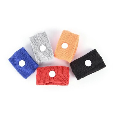1 Pair Adjustable Reusable Travel Wristband Anti-nausea Cott