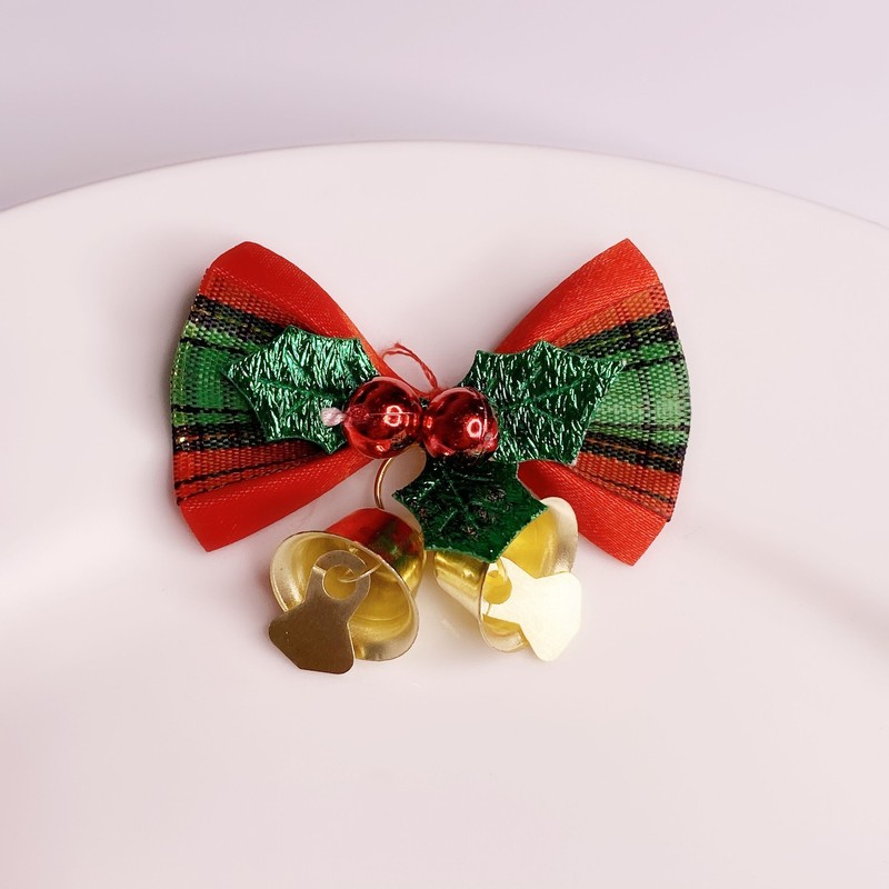 Creative Christmas bell bow hair accessories mobile phone sh