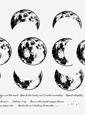 moon 2 Transparent Clear Silicone Stamp/Seal for DIY scrapb