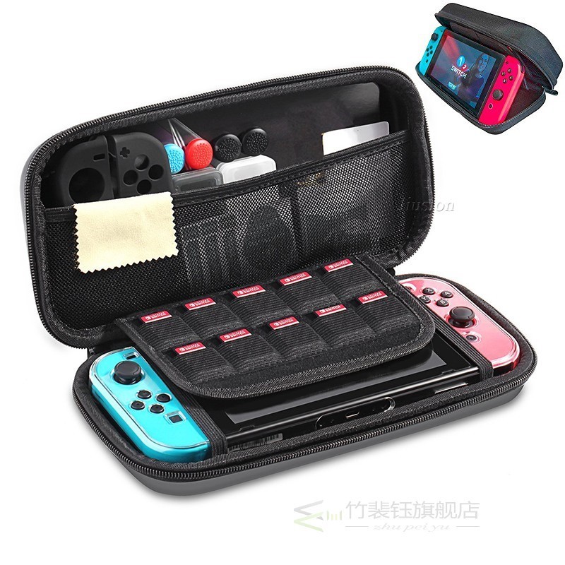 6 in 1 Kit Bag for Nintendo Switch Case Hard Shell EVA Carry