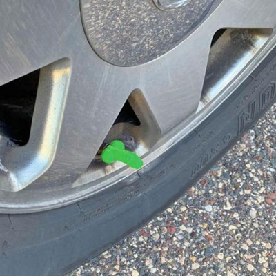 4 * 3CM GLOW IN THE DARK - Penis Valve Stem Cap Perfect Pran