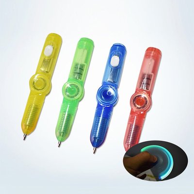 LED Spinning Pen Ball Pen Fidget Spinner Hand Top Glow In Da