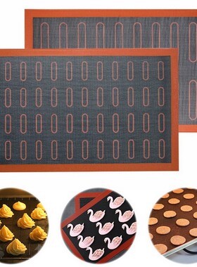 Silicone Mat 18 Eclair Pastry Non Stick Puff Perforated Line