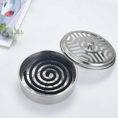 Round Mosquito Coil Holder Stainless Steel Mosquito Coil Dis