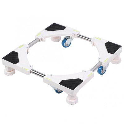 4 Feet with 4 niversal Wheels Washing Machine Base Stand Hol